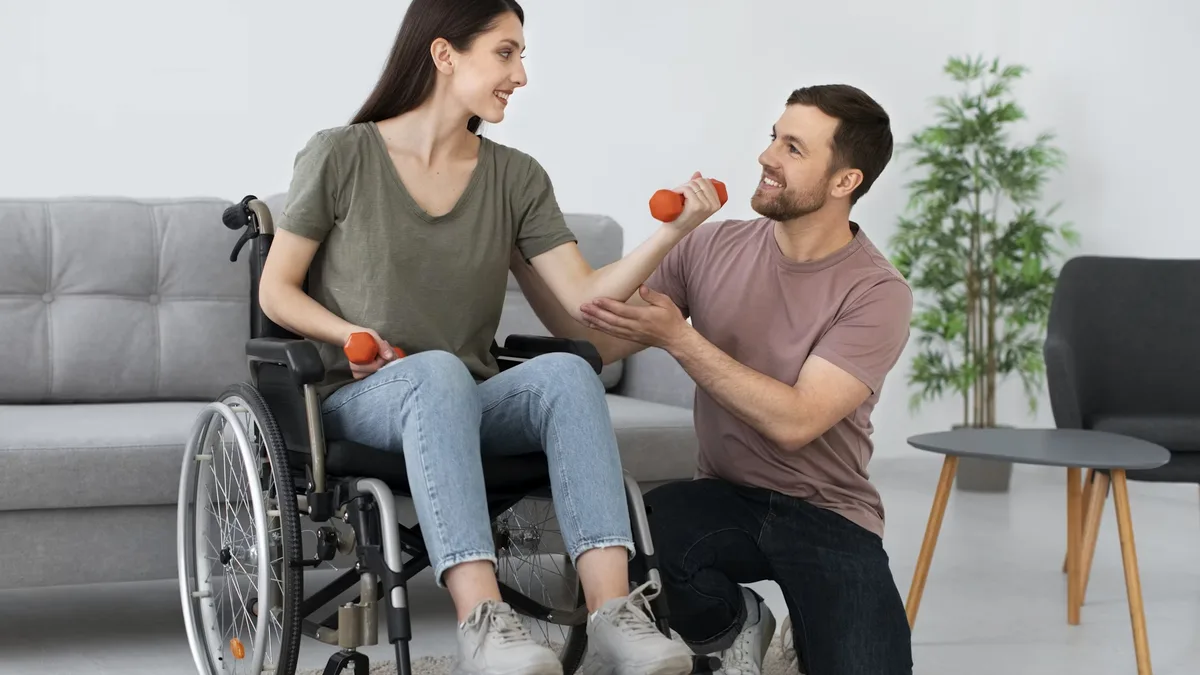 A Tenax Supports participant building strength and capacity with support